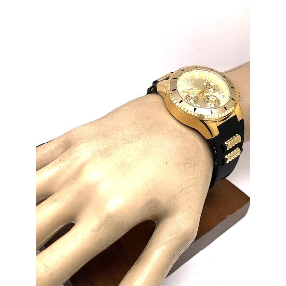 Invicta Women\'s Watch 36909 Quartz Chronograph Gold Black Rubber Band 39mm main image 15